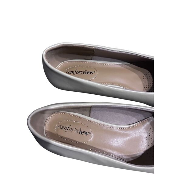 Comfortview Women's Size 10 WW The Vida Slip On Pump in Bone Color - Picture 5 of 10